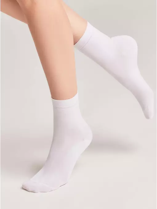 Носки женские вискозные classic (tencel) 000 белый, 22С-77СП, 38-39 (25), CONTE ELEGANT,  - 2