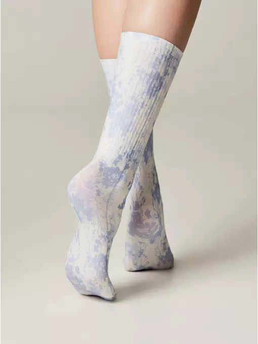 Удлиненные женские носки с хлопком 557 сиреневый, 19С-236/1СП, 36-39 (23-25), CONTE ELEGANT,  - 2