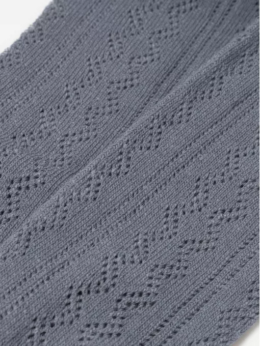 Ажурные детские колготки miss 617 темно-серый, 20С-206СП, 150-152 (22), CONTE-KIDS,  - 4