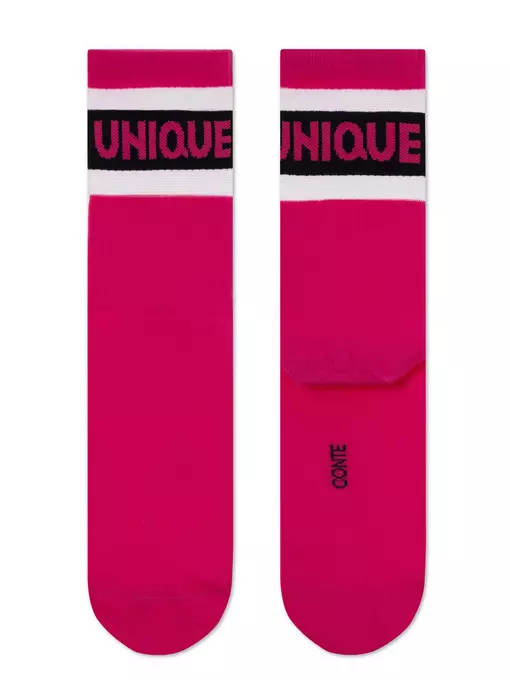 Удлиненные женские носки с полосками из прозрачной сетки active 156 фуксия, 19С-77/1СП, 38-39 (25), CONTE ELEGANT,  - 4