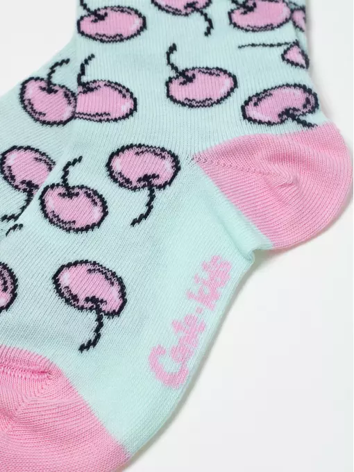 Хлопковые детские носки tip-top с рисунками 585 бледно-бирюзовый, 5С-11СП, 14, CONTE-KIDS,  - 2