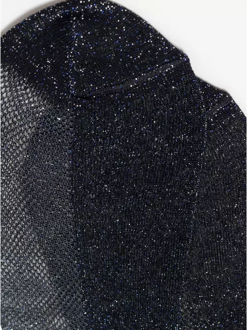 Ультракороткие носки из вискозы с ажурным переплетением active (ультракороткие, люрекс) 277 темно-синий, 21С-30СП, 36-37 (23), CONTE ELEGANT,  - 4