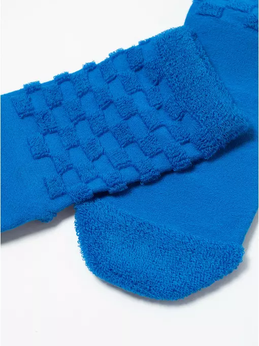 Махровые женские носки из хлопка с объемными рисунками conte comfort 550 синий, 23С-17СП, 38-39 (25), CONTE ELEGANT,  - 3