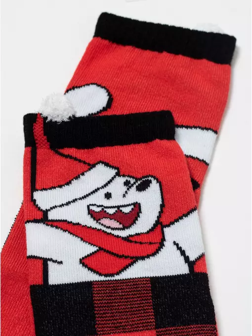 Новогодние детские носки new year 949 красный, 21С-67СП, 13-14, CONTE-KIDS,  - 2