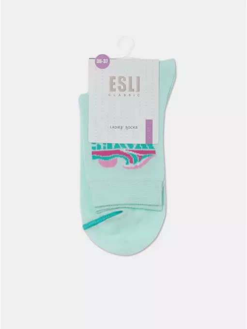 Носки женские хлопковые esli classic 531 бледно-бирюзовый, 21С-69СПЕ, 36-37 (23), ESLI,  - 6