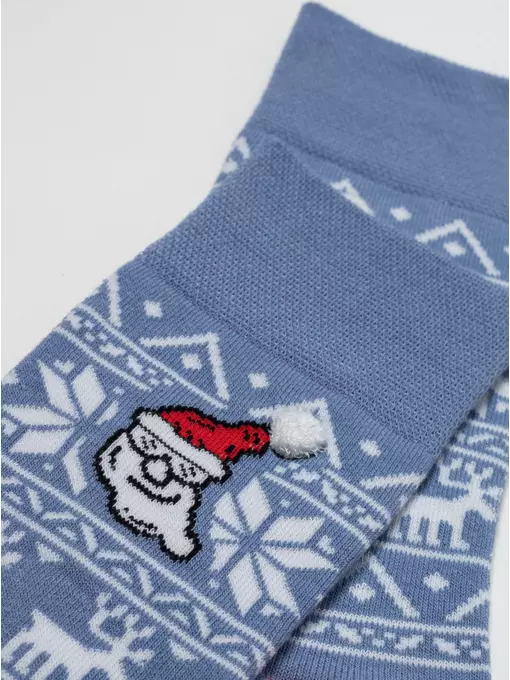 Новогодние мужские носки diwari new year 948 светлый джинс, 23С-48СП, 42-45 (27-29), DIWARI,  - 2