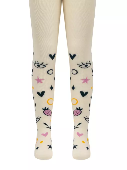 Теплые махровые детские колготки sof-tiki (махровые внутри) 642 капучино, 7С-38СП, 92-98 (14), CONTE-KIDS,  - 3