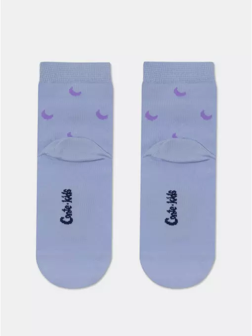 Хлопковые детские носки "веселые ножки" 943 бледно-фиолетовый, 17С-10СП, 22, CONTE-KIDS,  - 3