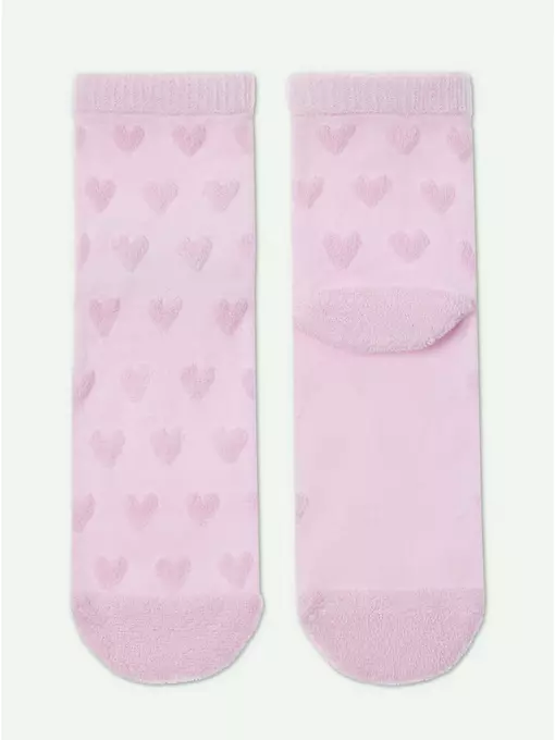 Махровые женские носки из хлопка с объемными рисунками conte comfort 549 светло-розовый, 23С-17СП, 36-37 (23), CONTE ELEGANT,  - 4