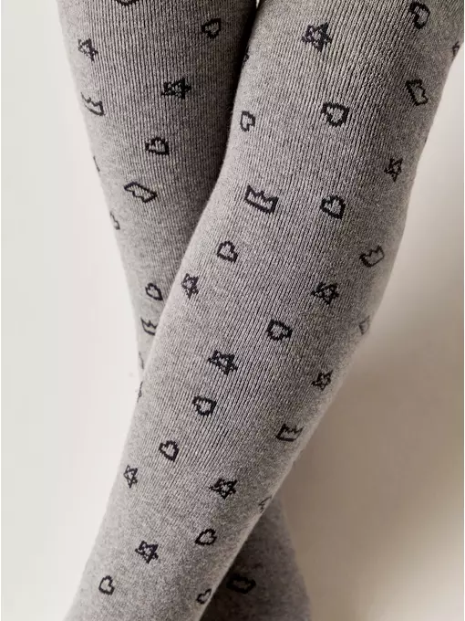 Теплые махровые детские колготки sof-tiki (махровые внутри) 653 серый, 7С-38СП, 140-146 (22), CONTE-KIDS,  - 3