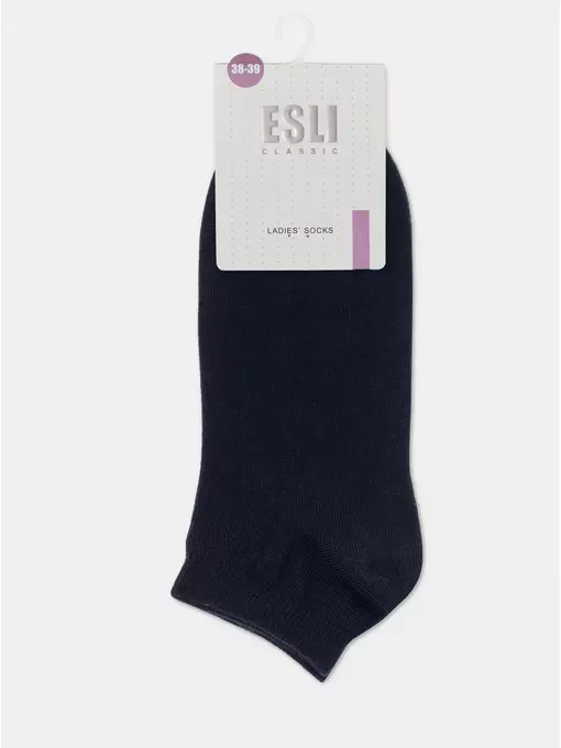 Носки женские esli classic (короткие) 000 темно-синий, 14С-116СПЕ, 38-39 (25), ESLI,  - 5