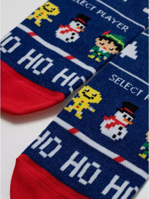Новогодние детские носки new year 950 синий, 21С-67СП, 16-18, CONTE-KIDS,  - 2