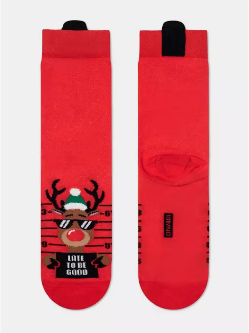 Носки мужские новогодние diwari new year (3 пары,коробочка) 780 ассорти, 21С-71СП;23С-48СП, 42-45 (27-29), DIWARI,  - 3