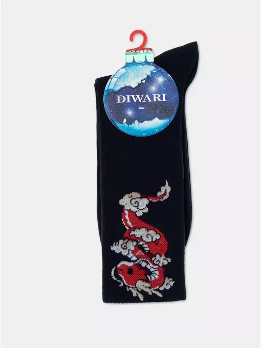 Носки мужские new year 553 темно-синий, 21С-35СП, 42-45 (27-29), DIWARI,  - 3