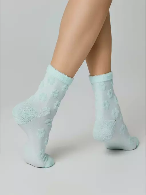 Махровые женские носки из хлопка conte comfort 548 бледно-бирюзовый, 23С-17СП, 36-37 (23), CONTE ELEGANT,  - 4