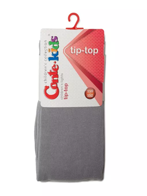 Детские колготки tip-top (однотонные) 000 серый, 4С-01СП, 116-122 (18), CONTE-KIDS,  - 2