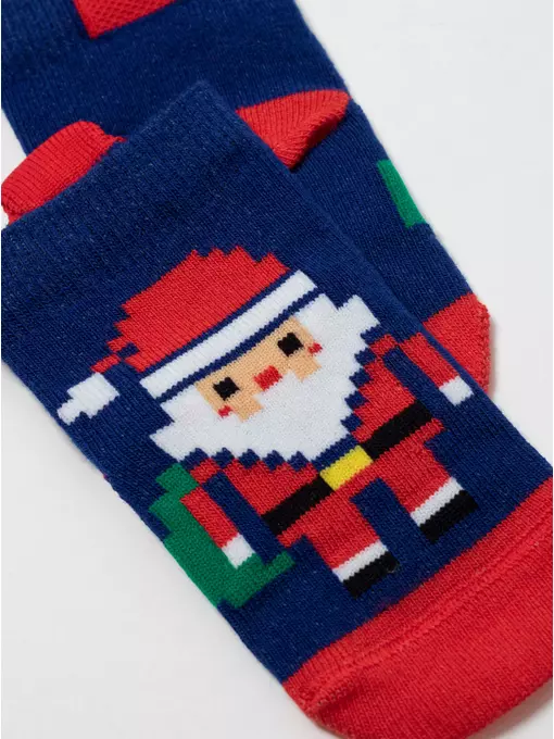 Новогодние детские носки для малышей new year 950 синий, 21С-64СП, 11-12, CONTE-KIDS,  - 4