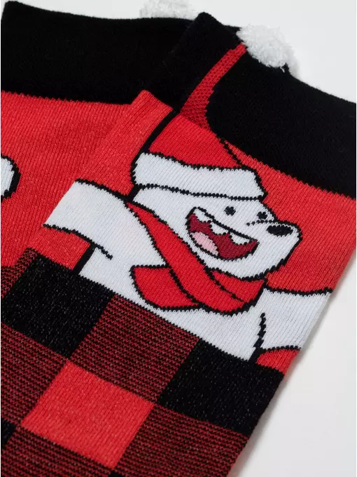 Новогодние мужские носки diwari new year 949 красный, 21С-71СП, 42-45 (27-29), DIWARI,  - 2