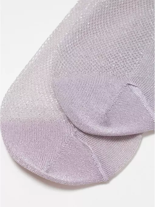 Ультракороткие носки из вискозы с ажурным переплетением active (ультракороткие, люрекс) 277 сиреневый, 21С-30СП, 36-37 (23), CONTE ELEGANT,  - 4