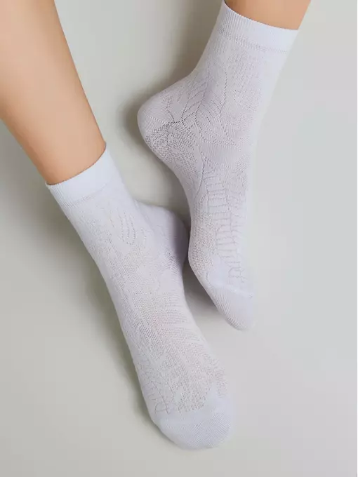Носки женские хлопковые classic 530 белый, 15С-15СП, 36-37 (23), CONTE ELEGANT,  - 3