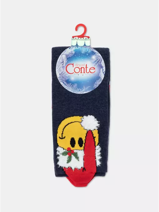 Новогодние женские носки conte new year 952 темно-синий, 22С-25СП, 36-39 (23-25), CONTE ELEGANT,  - 3
