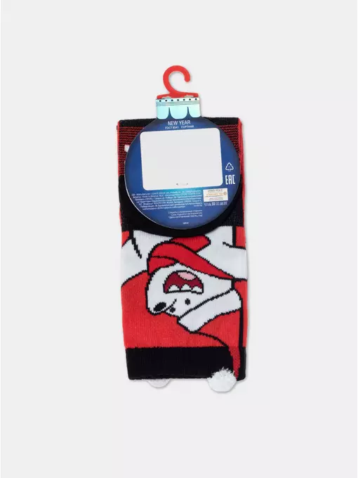 Новогодние детские носки new year 949 красный, 21С-67СП, 13-14, CONTE-KIDS,  - 4