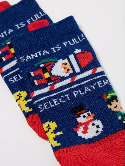 Новогодние детские носки для малышей new year 950 синий, 21С-64СП, 11-12, CONTE-KIDS,  - 5