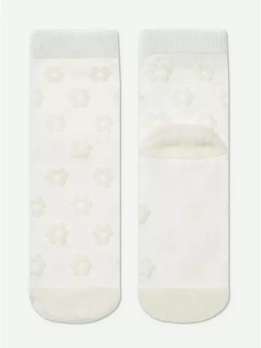 Махровые женские носки из хлопка с объемными рисунками conte comfort 548 молочный, 23С-17СП, 36-37 (23), CONTE ELEGANT,  - 5