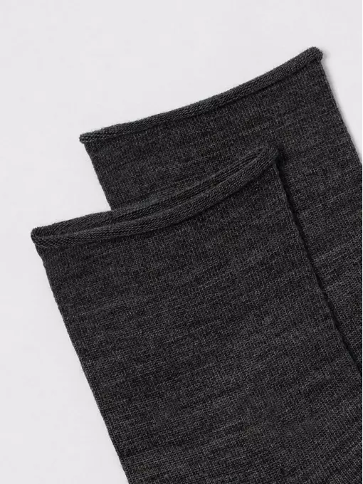 Удлиненные теплые женские носки с шерстью conte comfort 000 темно-серый, 22С-129СП, 36-37 (23), CONTE ELEGANT,  - 4