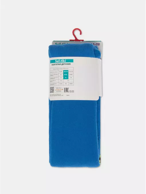 Теплые махровые детские колготки sof-tiki (махровые внутри) 644 синий, 7С-38СП, 92-98 (14), CONTE-KIDS,  - 4