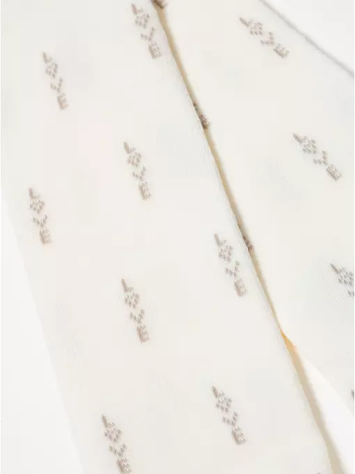 Теплые махровые детские колготки sof-tiki (махровые внутри) 663 молочный, 7С-38СП, 128-134 (20), CONTE-KIDS,  - 2