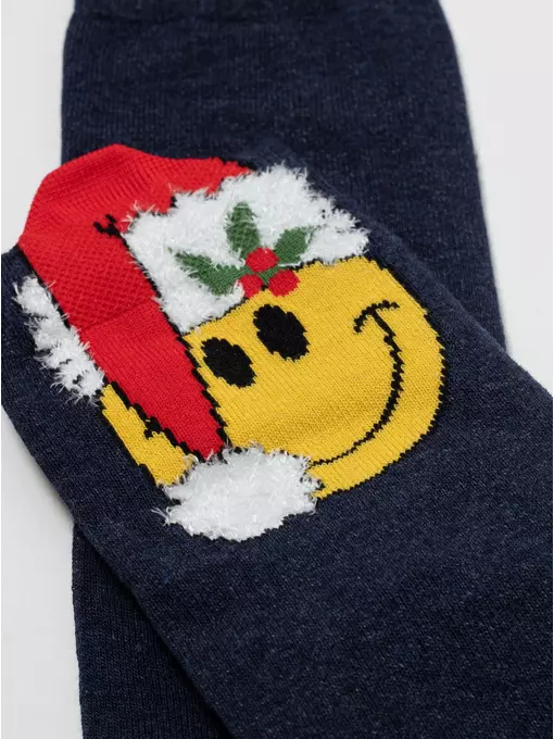 Новогодние женские носки conte new year 952 темно-синий, 22С-25СП, 36-39 (23-25), CONTE ELEGANT,  - 2
