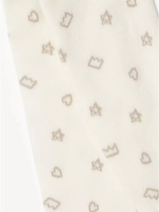 Теплые махровые детские колготки sof-tiki (махровые внутри) 653 молочный, 7С-38СП, 140-146 (22), CONTE-KIDS,  - 2