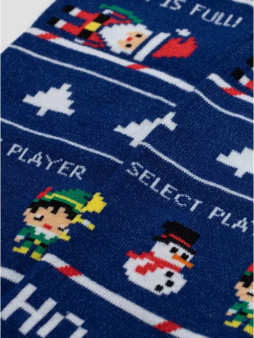 Новогодние детские колготки для малышей new year 668 синий, 21С-31/1СП, 80-86 (14), CONTE-KIDS,  - 4