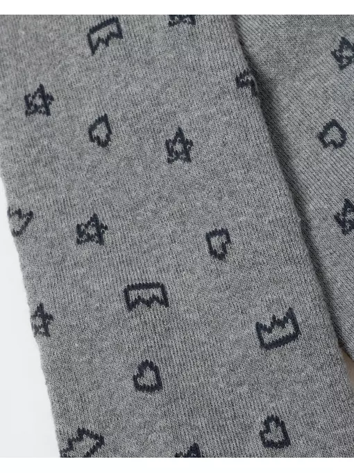 Теплые махровые детские колготки sof-tiki (махровые внутри) 653 серый, 7С-38СП, 140-146 (22), CONTE-KIDS,  - 5