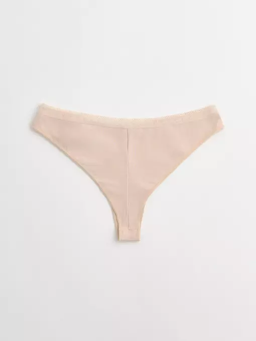 Трусы женские "бразилиана" classic basic lbr 1349 natural, 20С-1331ТСП, 98/M, CONTE ELEGANT,  - 2