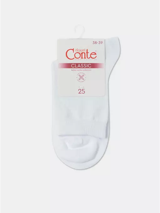 Носки женские хлопковые classic 530 белый, 15С-15СП, 36-37 (23), CONTE ELEGANT,  - 9