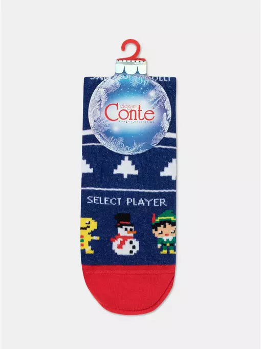 Новогодние женские носки conte new year 950 синий, 21С-76СП, 36-39 (23-25), CONTE ELEGANT,  - 3