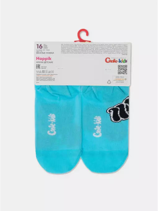 Хлопковые детские носки "веселые ножки" 947 бирюза, 17С-10СП, 16, CONTE-KIDS,  - 5