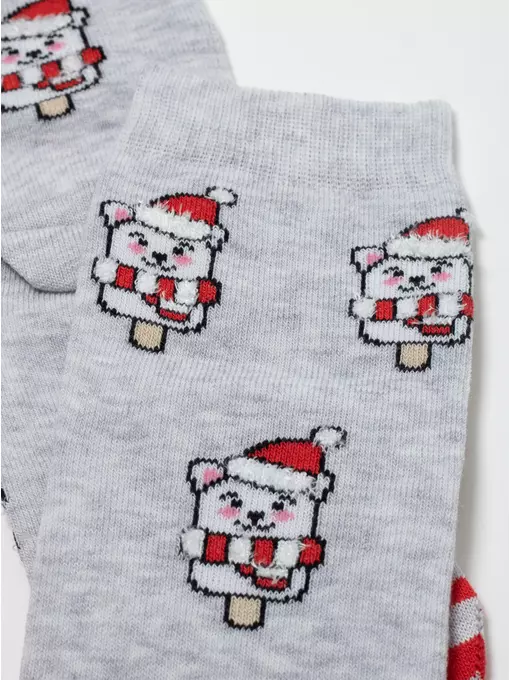 Новогодние женские носки conte new year (3 пары,коробочка) 779 ассорти, 21С-76СП;22С-26СП;23С-46СП, 36-39 (23-25), CONTE ELEGANT,  - 7