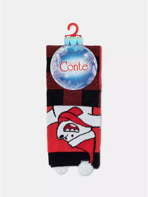 Носки женские новогодние new year 949 красный, 21С-76СП, 36-39 (23-25), CONTE ELEGANT,  - 3