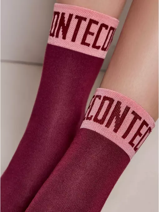 Носки женские вискозные (удлиненные) active 273 лиловый, 21С-24/1СП, 36-37 (23), CONTE ELEGANT,  - 2