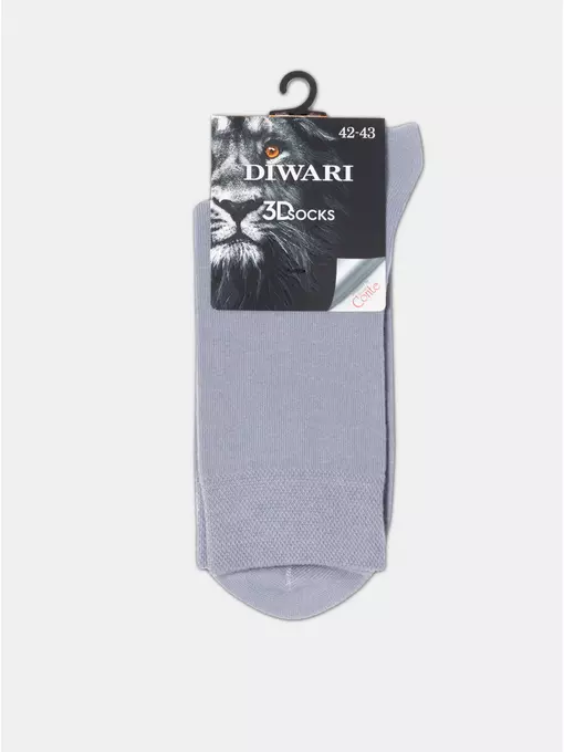 Носки мужские классические diwari 3dsocks 000 серый, 23С-121СП, 40-41 (25), DIWARI,  - 4