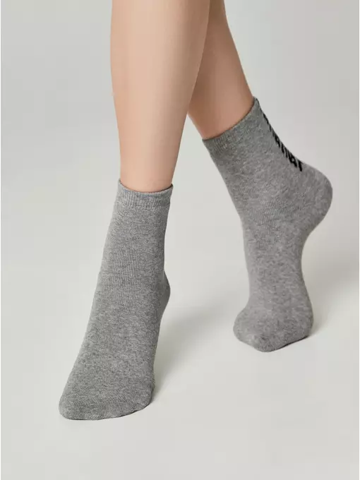 Теплые женские носки conte (махровые) comfort 570 серый, 7С-47СП, 39-41 (25-27), CONTE ELEGANT,  - 3