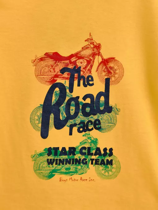 Футболка для мальчика conte-kids road race bf 022 желтый, 12С-034ДФСП, 122-60, CONTE-KIDS,  - 2