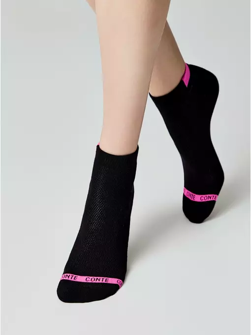 Носки женские короткие хлопковые active (махровая стопа) 573 черный, 16С-92СП, 36-37 (23), CONTE ELEGANT,  - 2