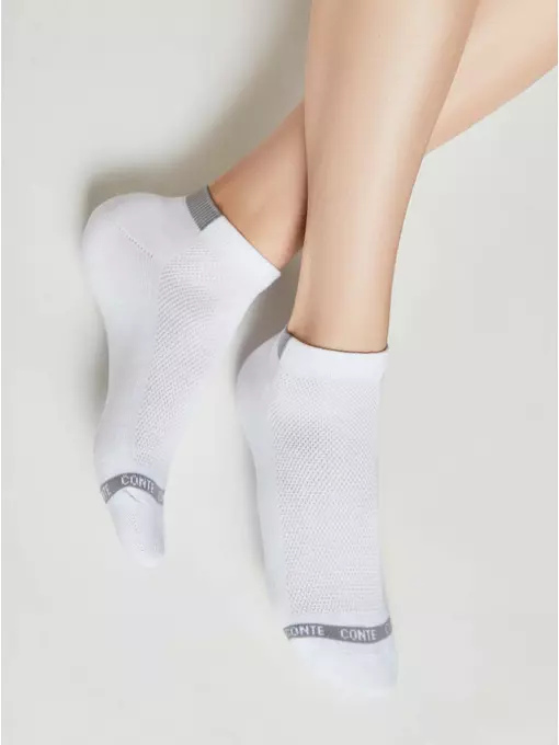 Носки женские короткие хлопковые active (махровая стопа) 573 белый, 16С-92СП, 36-37 (23), CONTE ELEGANT,  - 3