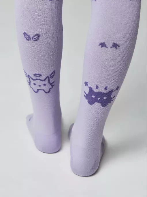 Детские колготки conte-kids happik 662 сиреневый, 22С-144СП, 128-134 (20), CONTE-KIDS,  - 2