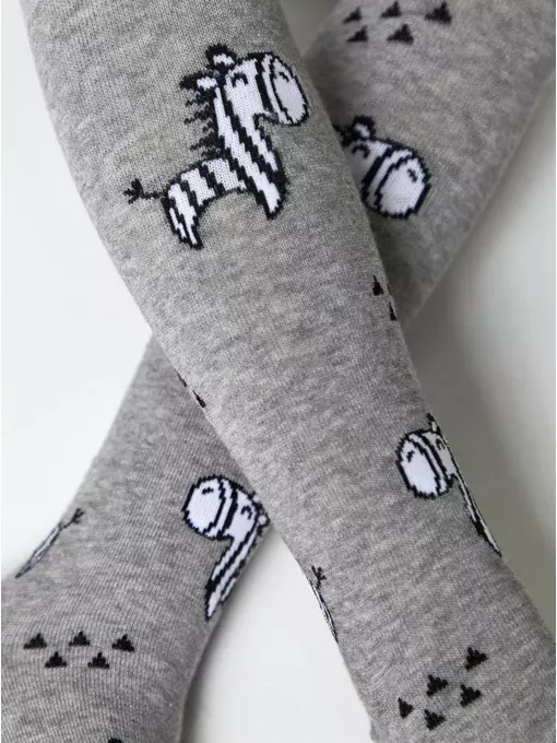 Детские колготки conte-kids tip-top 673 серый, 4С-02СП, 104-110 (16), CONTE-KIDS,  - 3