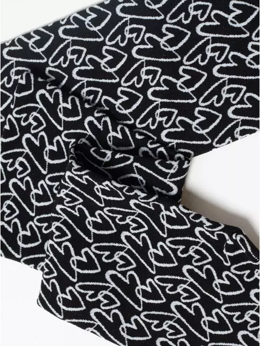 Плотные женские носки с рисунками «love» conte fantasy 23с-83сп nero-bianco, 23С-83СП, 36-39 (23-25), CONTE ELEGANT,  - 5